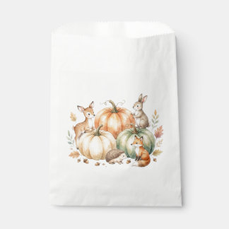 Fall Woodland Animals Favor Bags