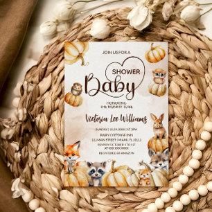 Fall Woodland Baby Shower Invitation