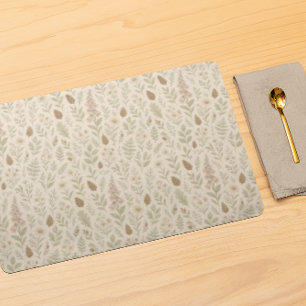 Fall Woodland Botanical Pattern Autumn Dreams Cloth Placemat