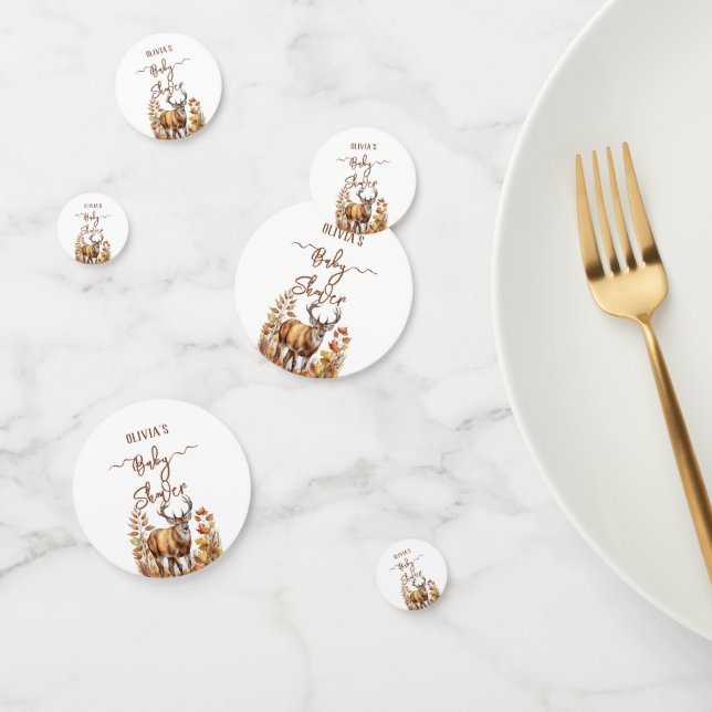 Fall Woodland Deer Baby Shower Balloon Confetti (Group)