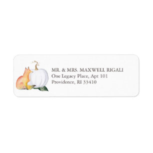 Fall Woodland Return Address Envelope Labels