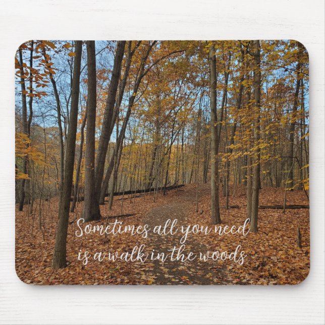 Fall woods mousepad (Front)