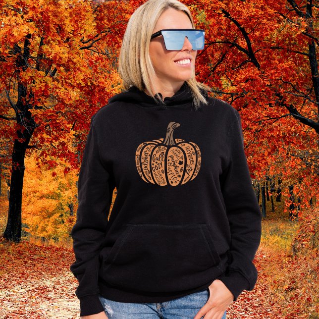 Fall Words Pumpkin Sweatshirt (Creator Uploaded)