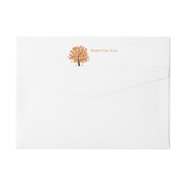 Fall Wrap Around Mailing Label (Back)