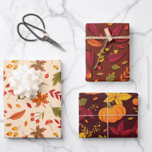 Fall wrapping paper