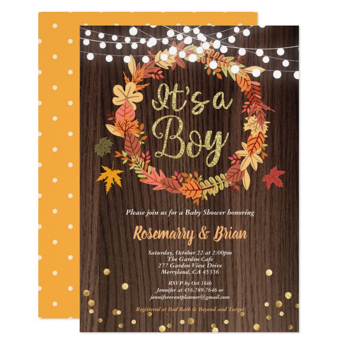 thanksgiving baby shower invitations