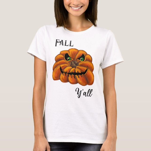 Fall Y'all Jack-o-Lantern t-shirt (Front)
