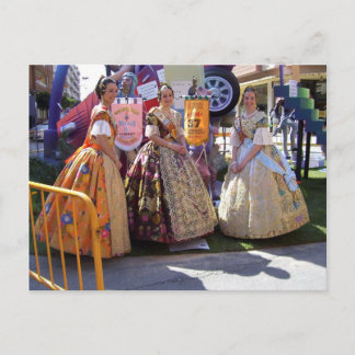 Fallas Ladies. Postcard