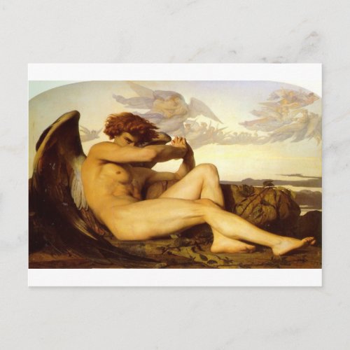 Fallen Angel by Alexandre Cabanel Postcard