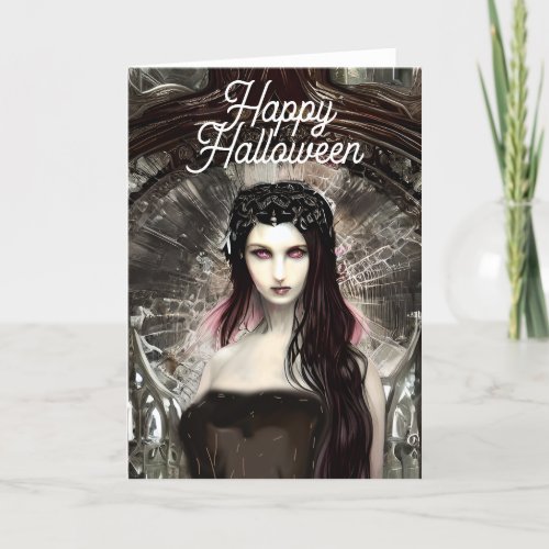Fallen Angel  Dark Art Halloween Card