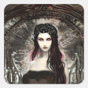 Fallen Angel   Dark Art  Square Sticker