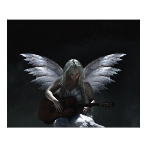 Fallen Angel dark guitar Photo Print
