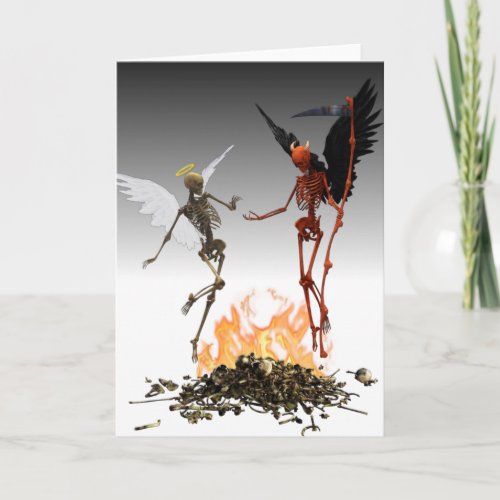 Fallen Angel Demon Devil Halloween Card