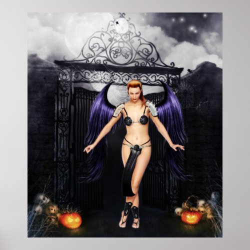 Fallen Angel Halloween Poster