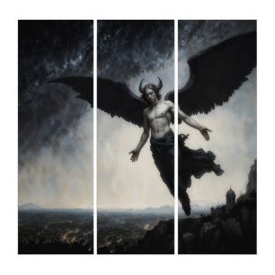 Fallen Angel Lucifer Triptych