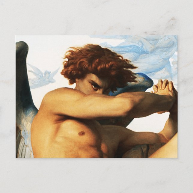 Fallen Angel painting by Alexandre Cabanel  Postcard (Front)