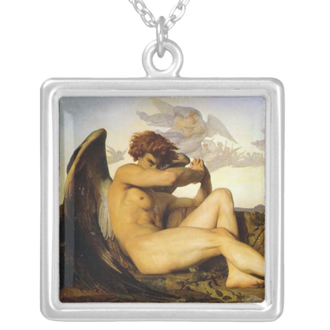 Fallen Angel Silver Plated Necklace (Front)