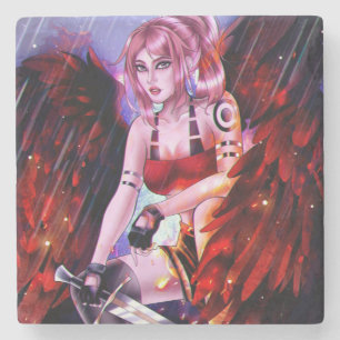 Fallen Angel Stone Coaster