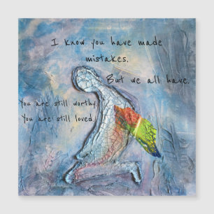 Fallen Angel Surreal Art Comfort Magnetic Card