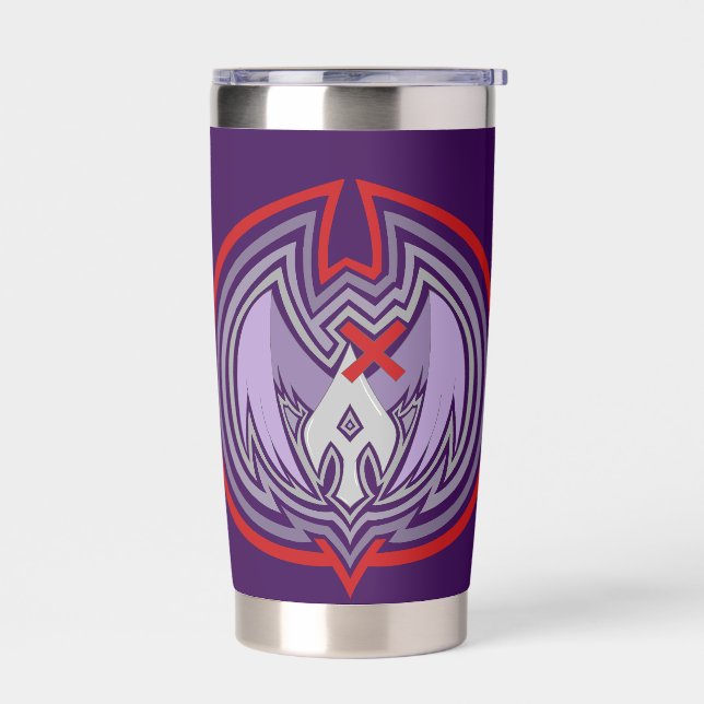 Fallen Angel's Spear Graphic Ripples Insulated Tumbler (Left)