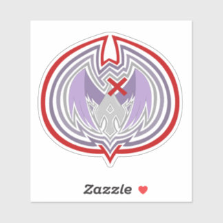 Fallen Angel's Spear Graphic Ripples Sticker