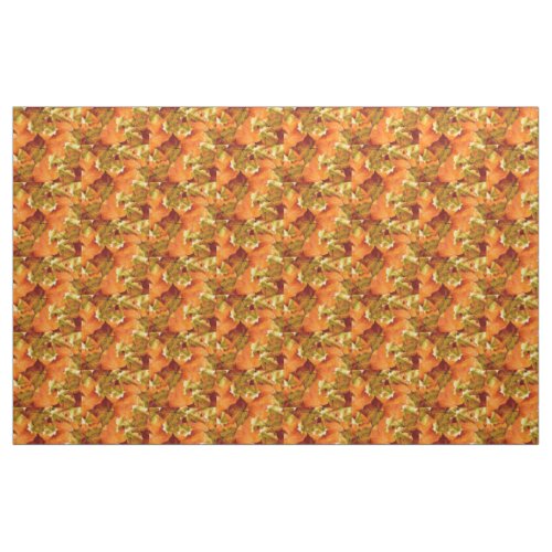 Fallen Autumn Leaves Fabric