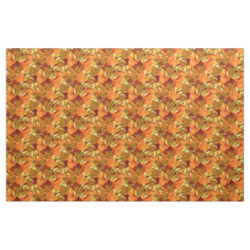 Fallen Autumn Leaves Fabric
