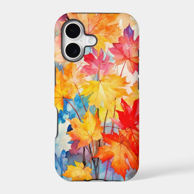 Fallen Autumn Maple Leaves Case-Mate iPhone Case (Back)