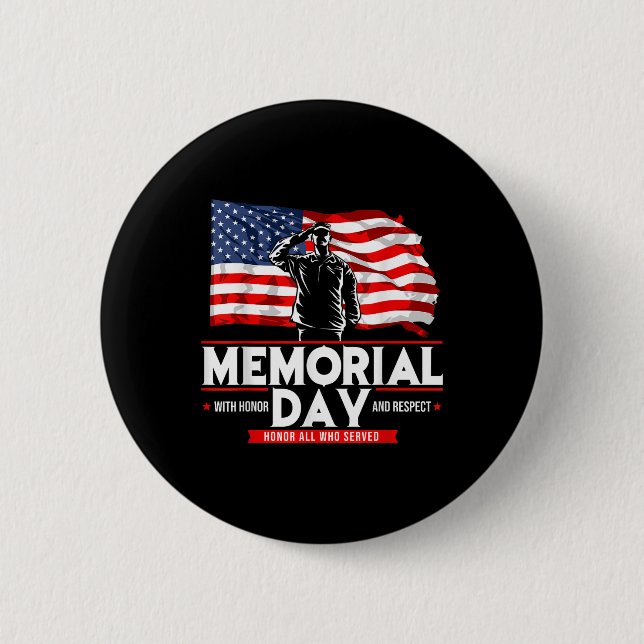 Fallen But Not Forgotten Memorial Day _1  Button (Front)