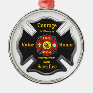 FALLEN BUT NOT FORGOTTEN METAL ORNAMENT