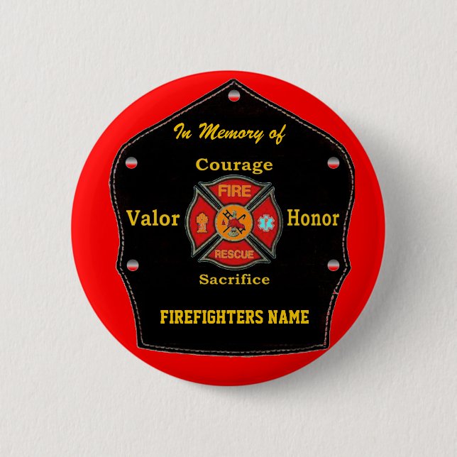 FALLEN BUT NOT FORGOTTEN PINBACK BUTTON (Front)
