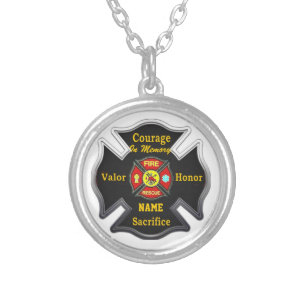 FALLEN BUT NOT FORGOTTEN SILVER PLATED NECKLACE