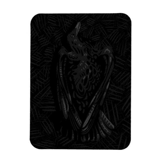 Fallen Crow Magnet (Vertical)