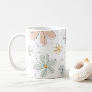 fallen flowers mug