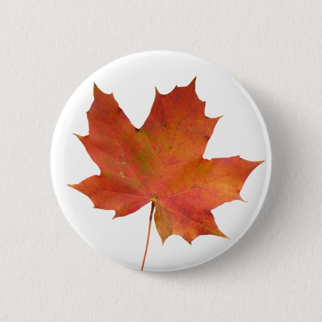 Fallen Leaf 01 Pinback Button (Front)