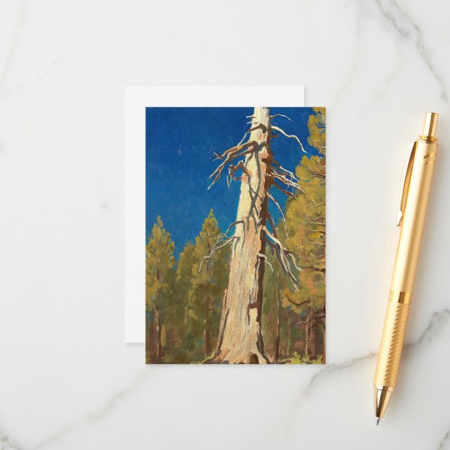 Fallen Leaf by Maynard Dixon Enclosure Card (Front/Back In Situ)