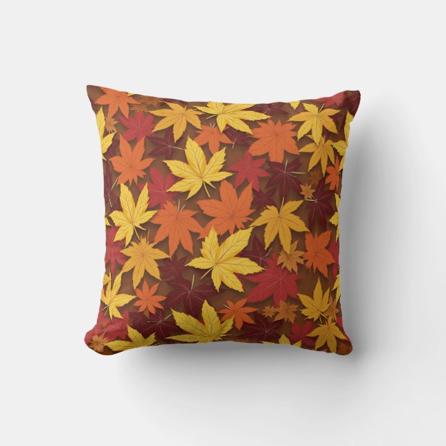 Fallen leaf cushion suitable for fall (Front)