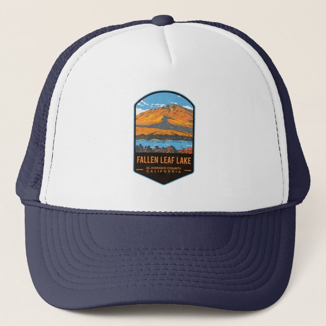 Fallen Leaf Lake California Trucker Hat (Front)