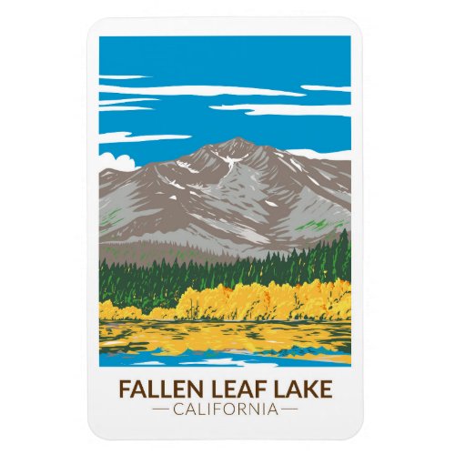 Fallen Leaf Lake California Vintage Magnet