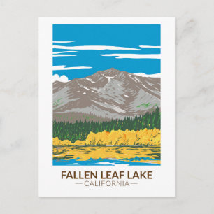 Fallen Leaf Lake California Vintage Postcard