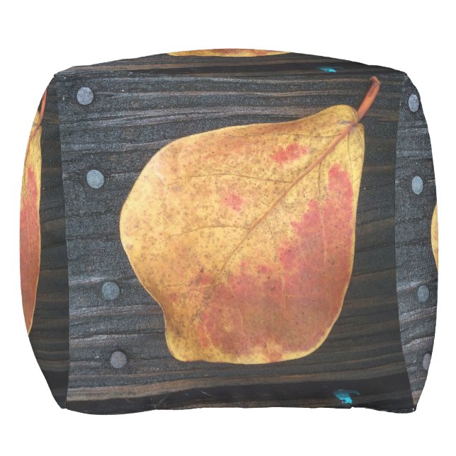 Fallen Leaf Outdoor Pouf (Front)