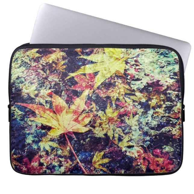 Fallen Leaves Laptop Sleeve (Front)