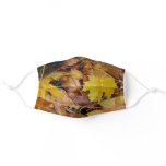Fallen Maple Leaves Yellow Autumn Nature Adult Cloth Face Mask