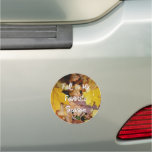 Fallen Maple Leaves Yellow Autumn Nature Car Magnet