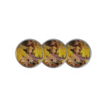 Fallen Maple Leaves Yellow Autumn Nature Golf Ball Marker