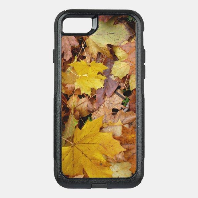 Fallen Maple Leaves Yellow Autumn Nature Otterbox iPhone Case (Back)