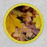 Fallen Maple Leaves Yellow Autumn Nature Patch