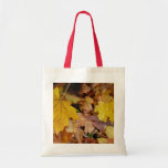 Fallen Maple Leaves Yellow Autumn Nature Tote Bag