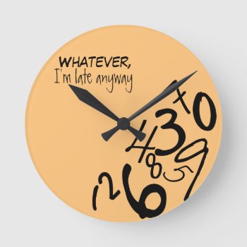 Fallen Numbers Clock by UniqueOptions at Zazzle
