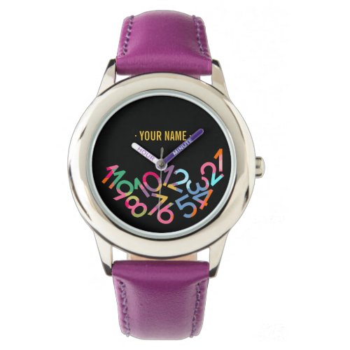 Fallen Numbers Funny Gravity Personalized Watch
